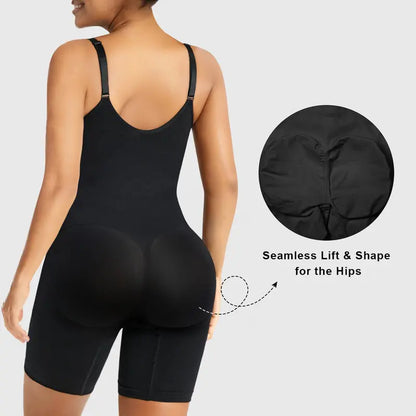 Tummy Control Zip-Up Shapewear Body Suit
